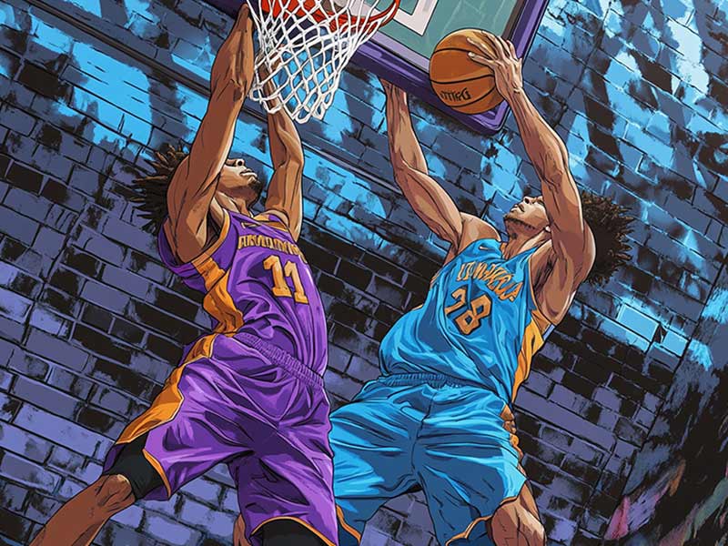 湖人逆转独行侠！球迷用《喋血双雄》名场面恶搞老詹&东契奇